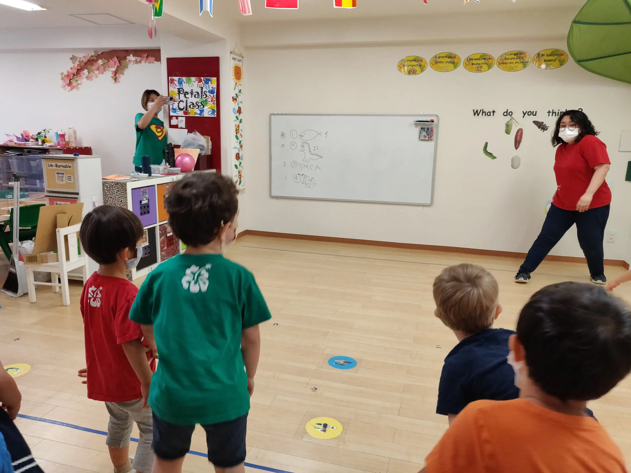 We enjoyed indoor play today— here comes the boulder!